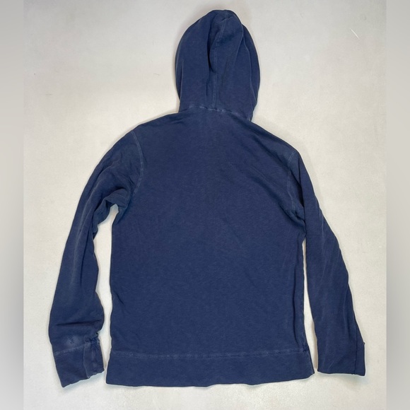 James Perse Full Zip French Terry Hoodie Men Size 1 Small Blue MXA2130 - Picture 4 of 7